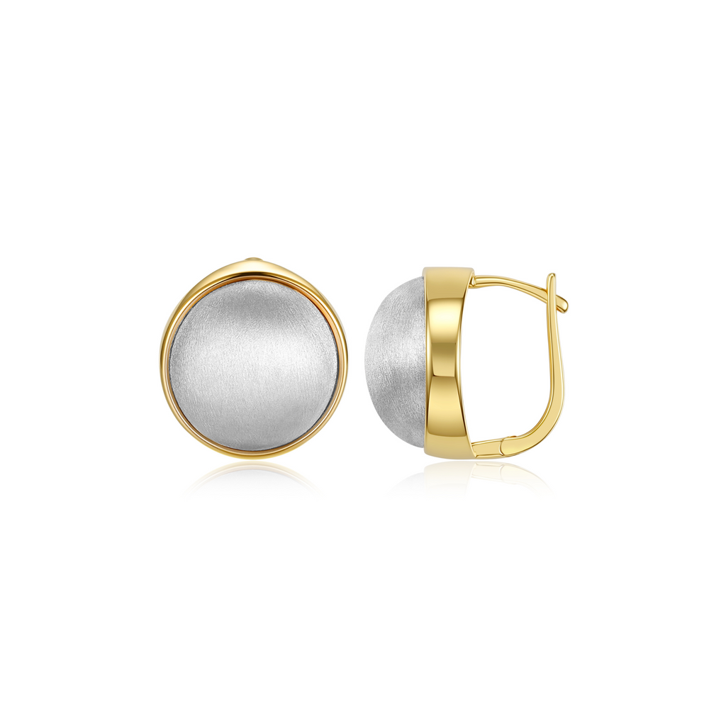 Satin Gleam Silver Studs