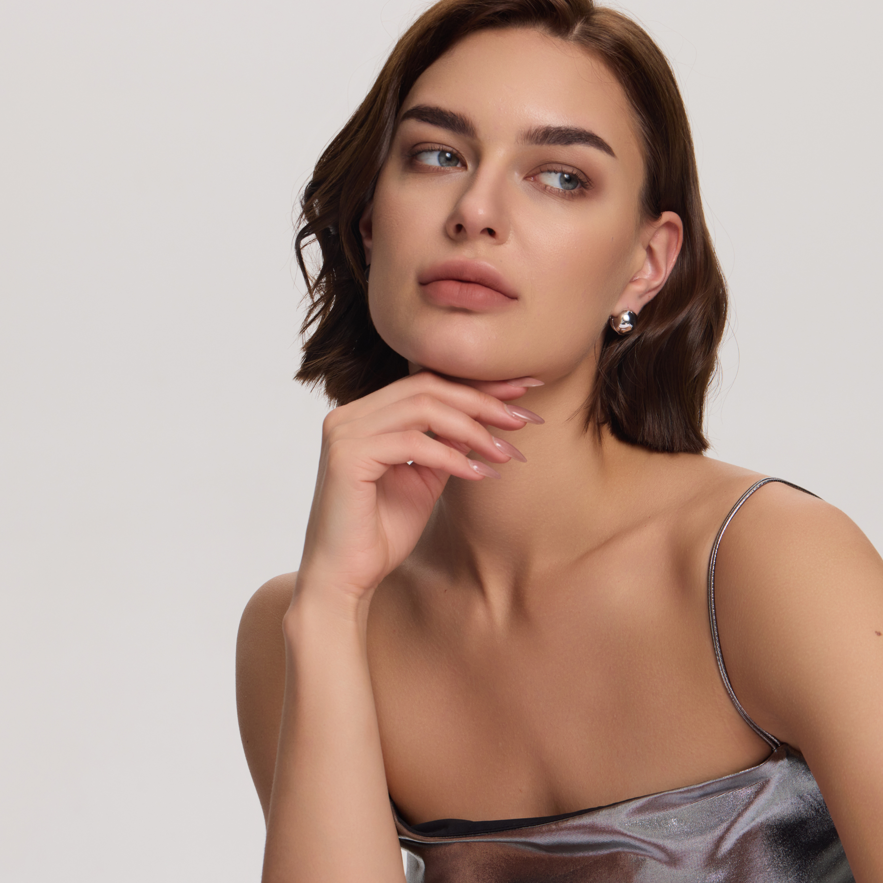 Azhar Cosmos Earrings （Silver）