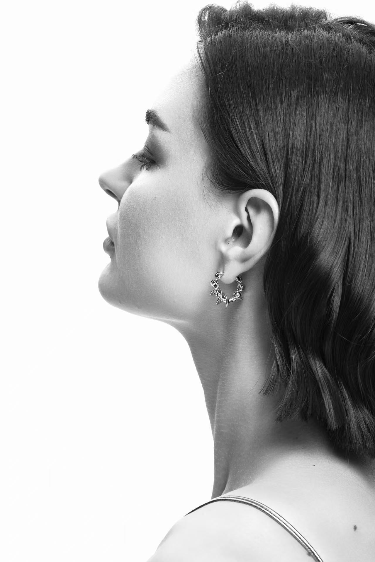 Spiral Conch Hoops