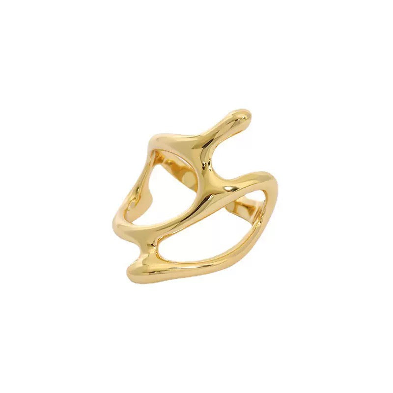 Splashing Water Ring II (Gold）