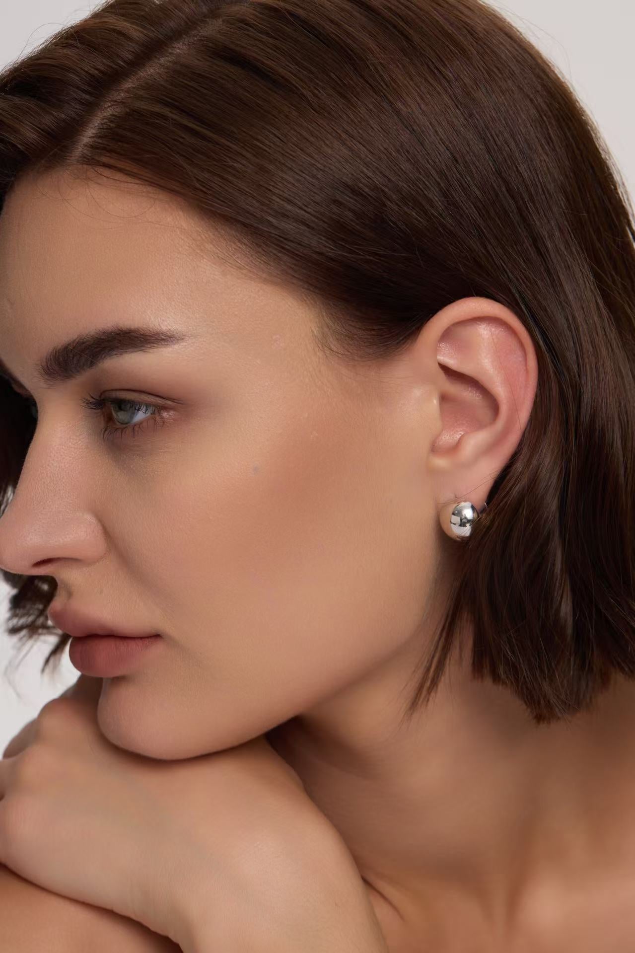Azhar Cosmos Earrings （Silver） - Samarina Jewelry