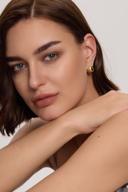 Azhar Cosmos Earrings（Gold） - Samarina Jewelry