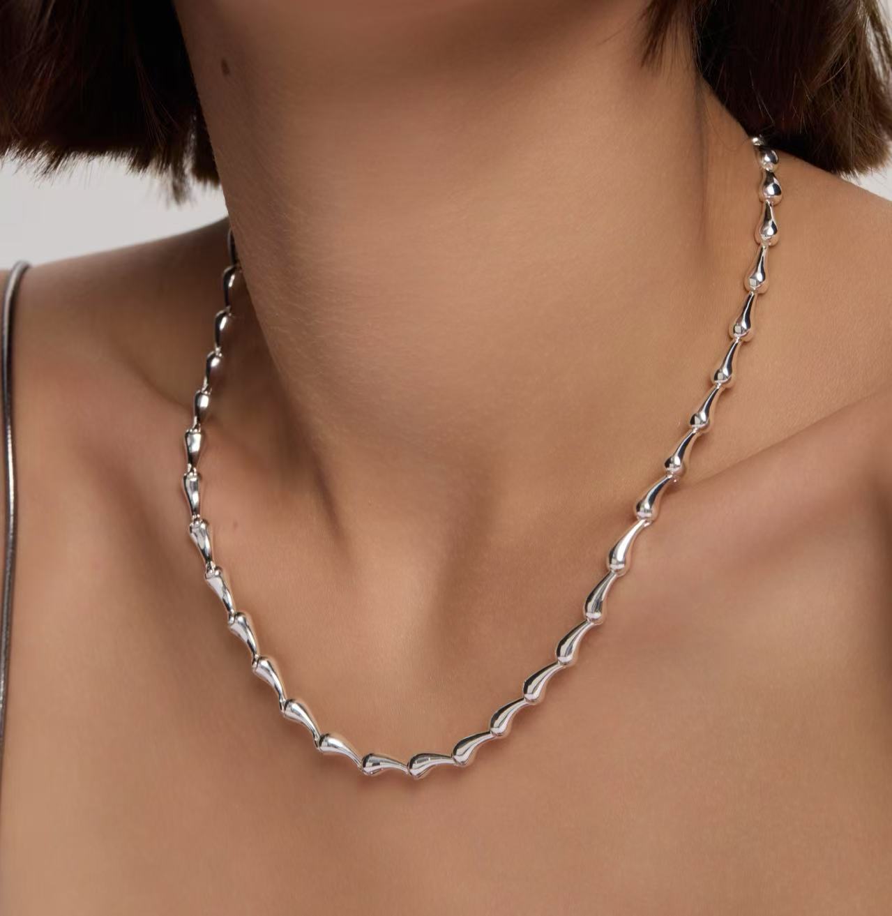 Droplet Rhythm Necklace - Samarina Jewelry